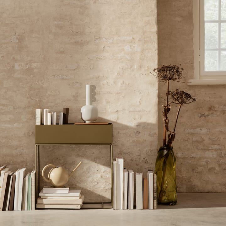 Macetero Plant Box ferm LIVING - Olive (verde oliva) - ferm LIVING