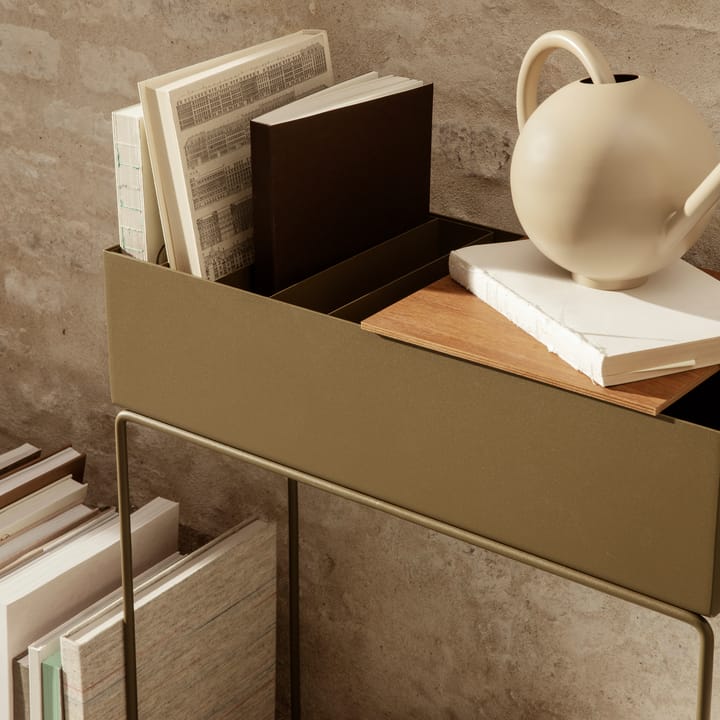 Macetero Plant Box ferm LIVING - Olive (verde oliva) - ferm LIVING