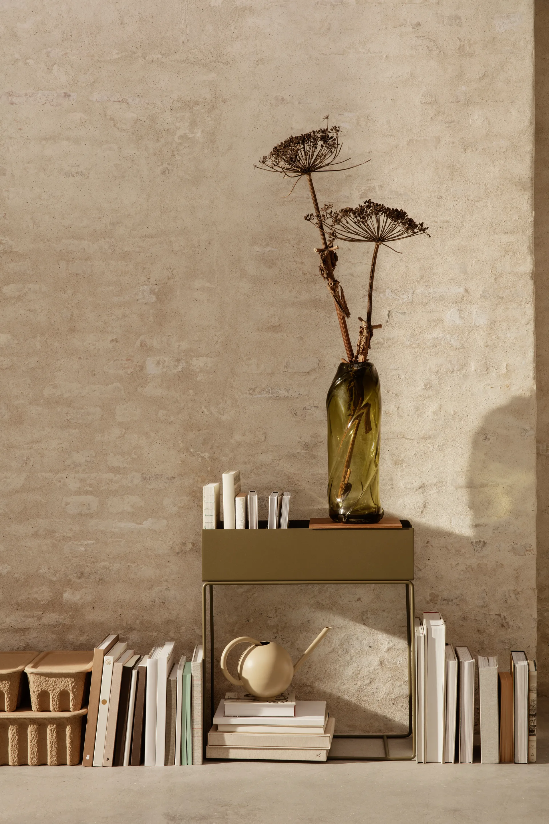 Macetero Plant Box ferm LIVING, Olive (verde oliva) Ferm Living