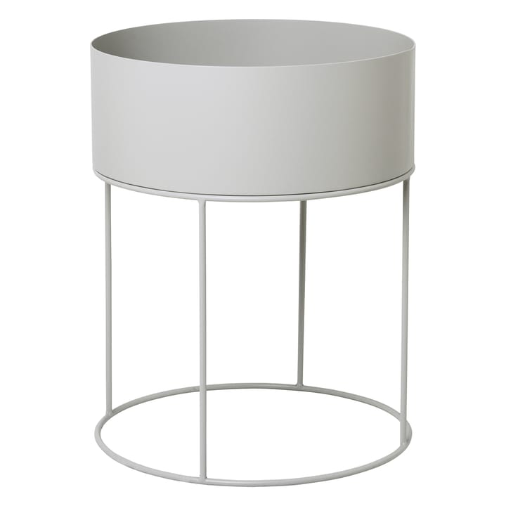 Macetero Plant Box Ferm Living redondo - gris claro - Ferm Living