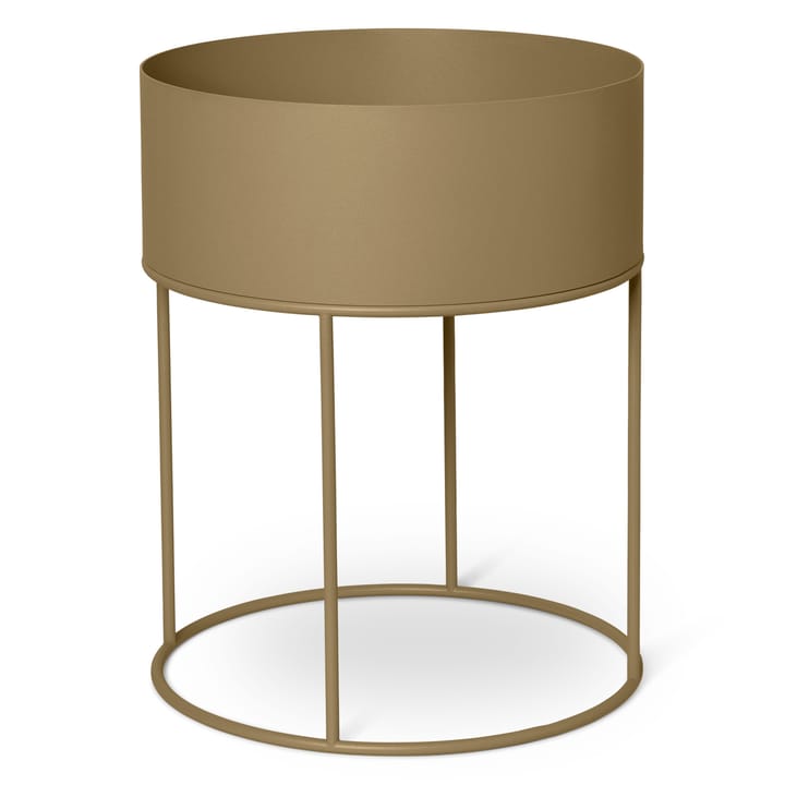 Macetero Plant Box ferm LIVING redondo - Olive - Ferm LIVING