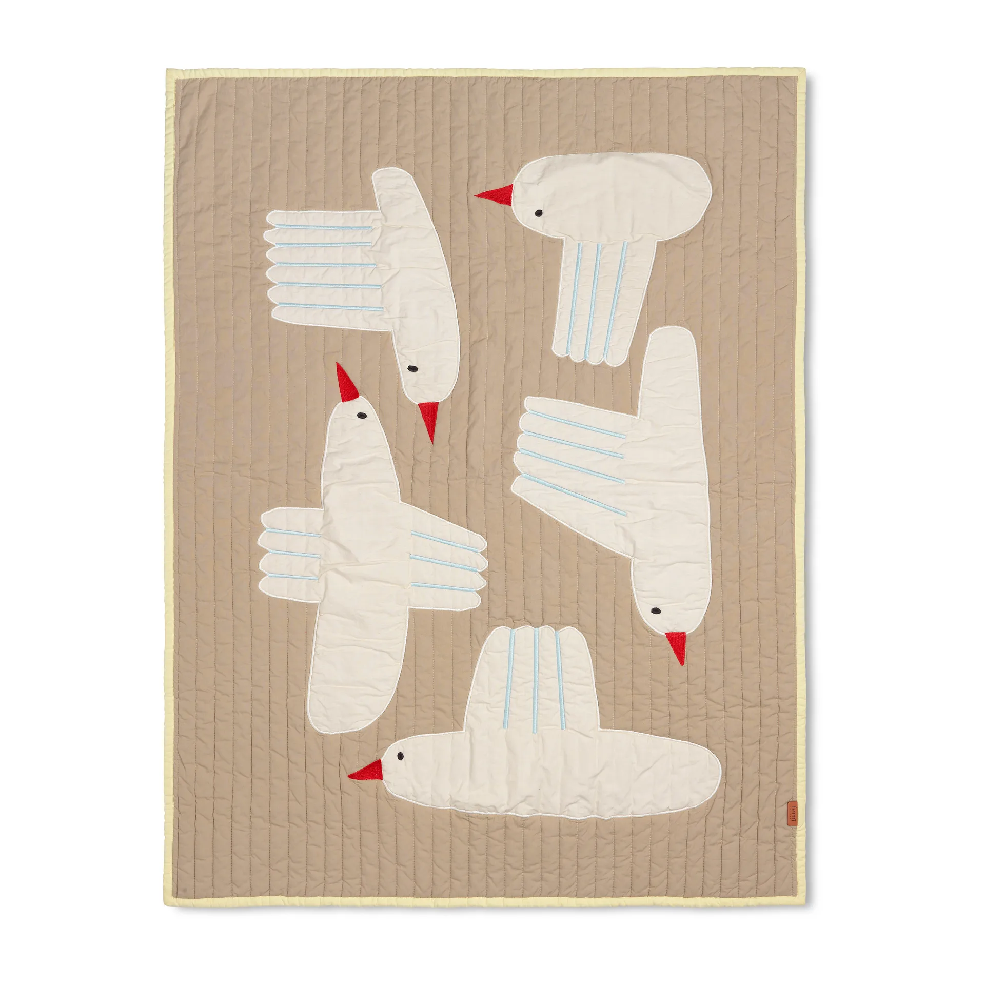 Manta acolchado Bird, Beige Ferm Living