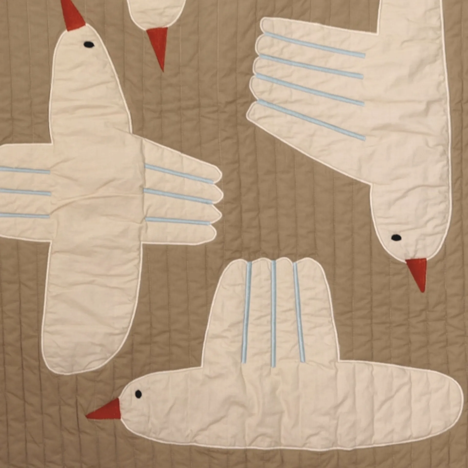 Manta acolchado Bird, Beige Ferm Living