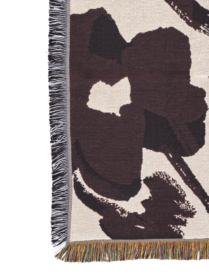Manta Cilla tapestry 120x170 cm, Off-white-Dark grape Ferm Living