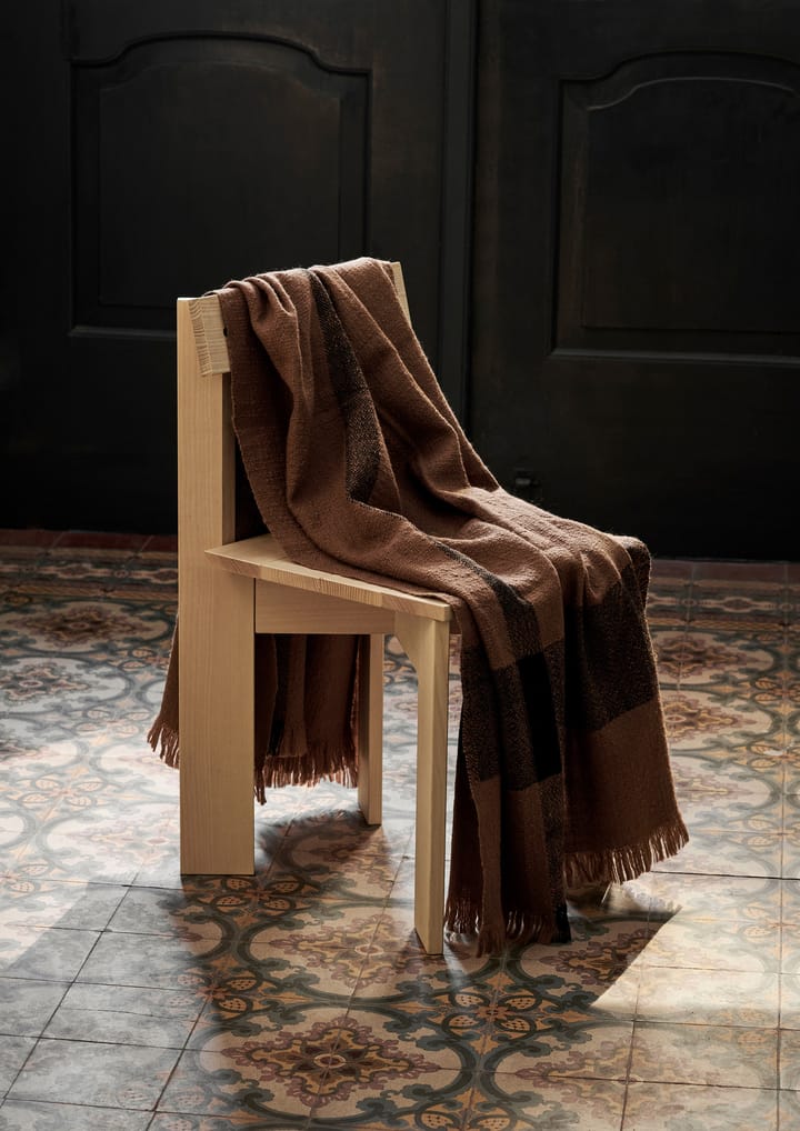 Manta de lana Dry 120x180 cm - Sugar Kelp/Black - ferm LIVING