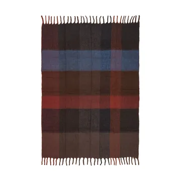 Manta de mohair Blur - Dark chocolate-oxide red, 130x170 cm - Ferm Living