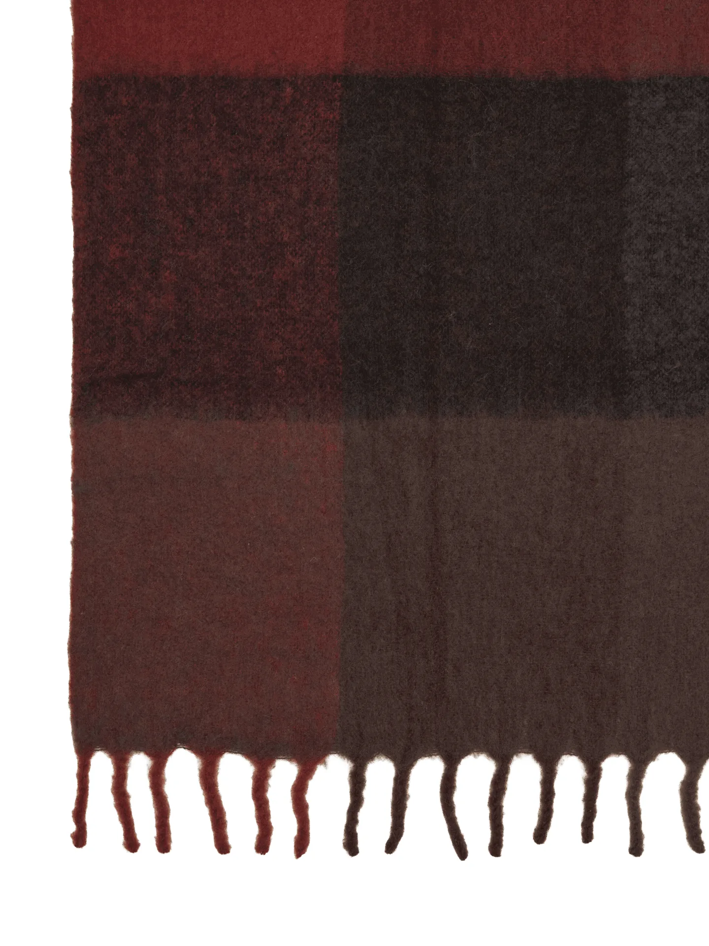 Manta de mohair Blur, Dark chocolate-oxide red, 130x170 cm Ferm Living