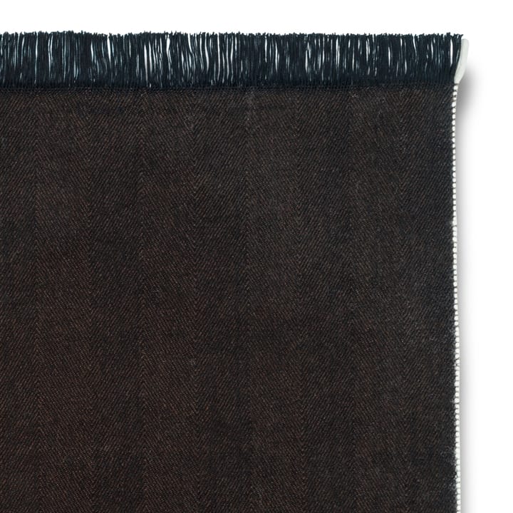 Manta Herringbone 120x180 cm, Dark coffee Ferm Living