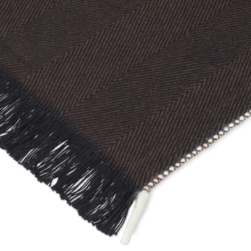 Manta Herringbone 120x180 cm - Dark coffee - Ferm Living