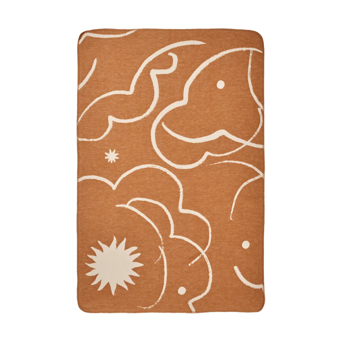 Manta Skye, Sienna-parchment, 80x120 cm Ferm Living