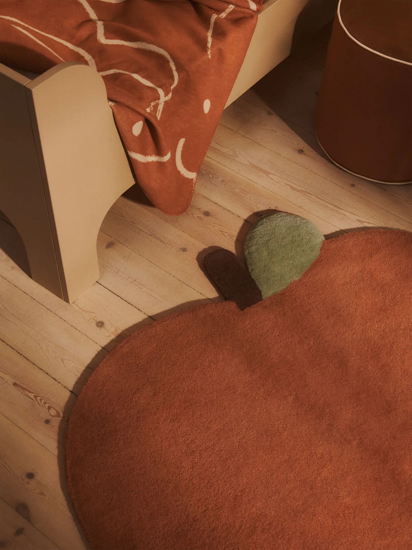 Manta Skye, Sienna-parchment, 80x120 cm Ferm Living