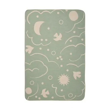 Manta Skye - Tea green-parchment, 80x120 cm - Ferm Living