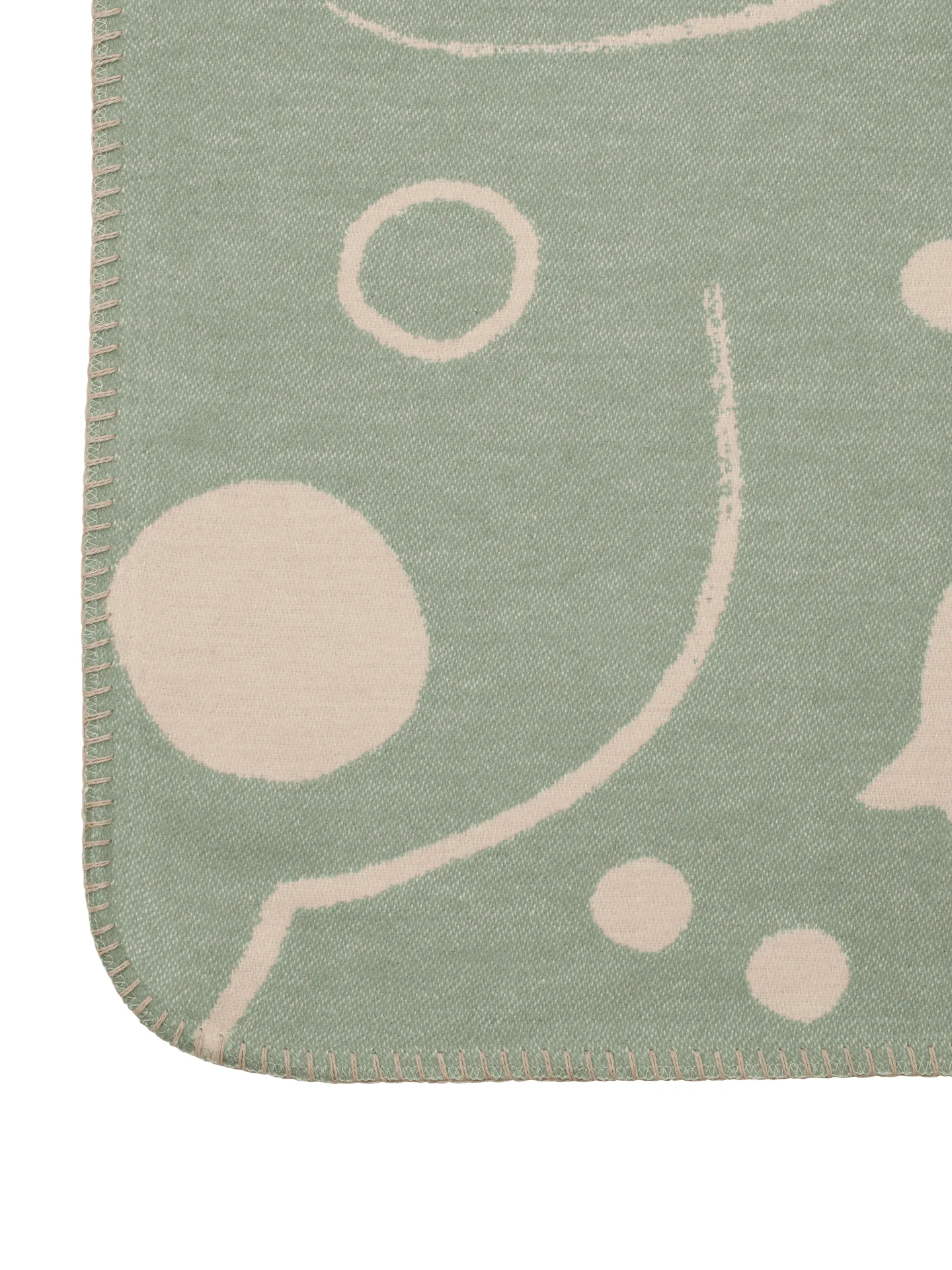 Manta Skye, Tea green-parchment, 80x120 cm Ferm Living