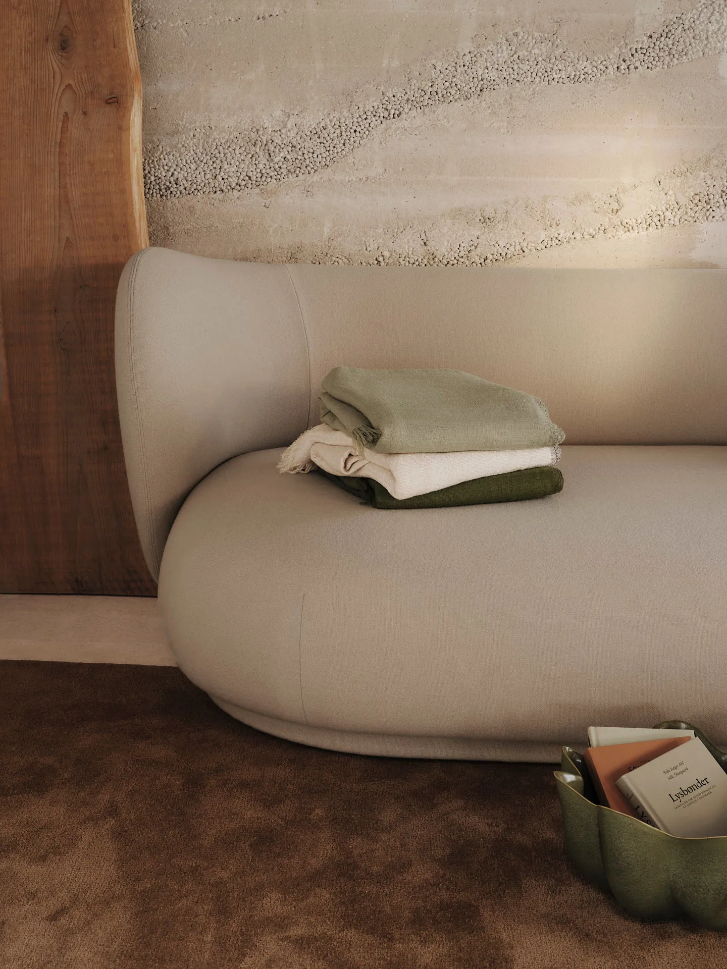 Manta Weaver 120x170 cm, Grey green Ferm Living