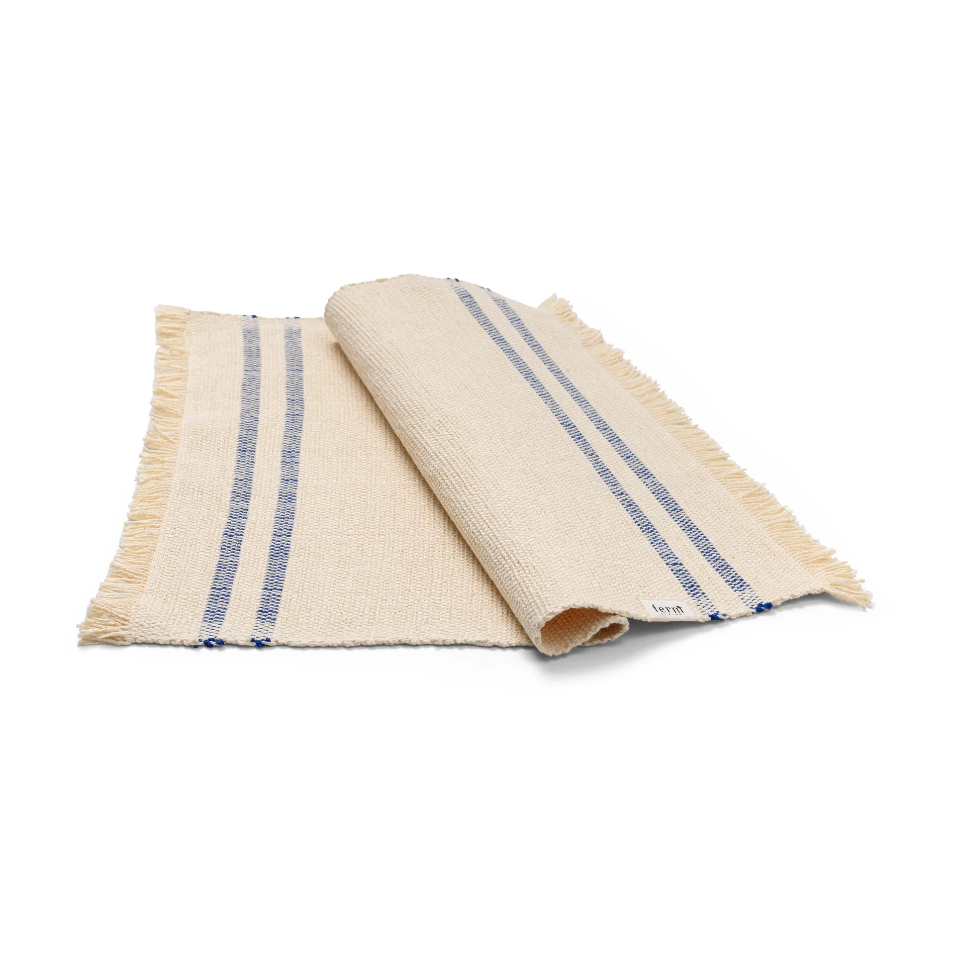 Mantel individual Savor 38x50 cm, Off-white/Blue Ferm Living