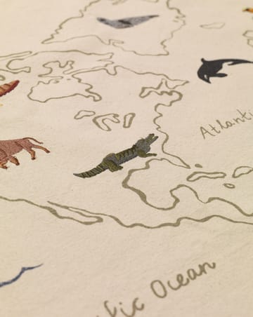 Mapa de tela The world - Offwhite - Ferm Living