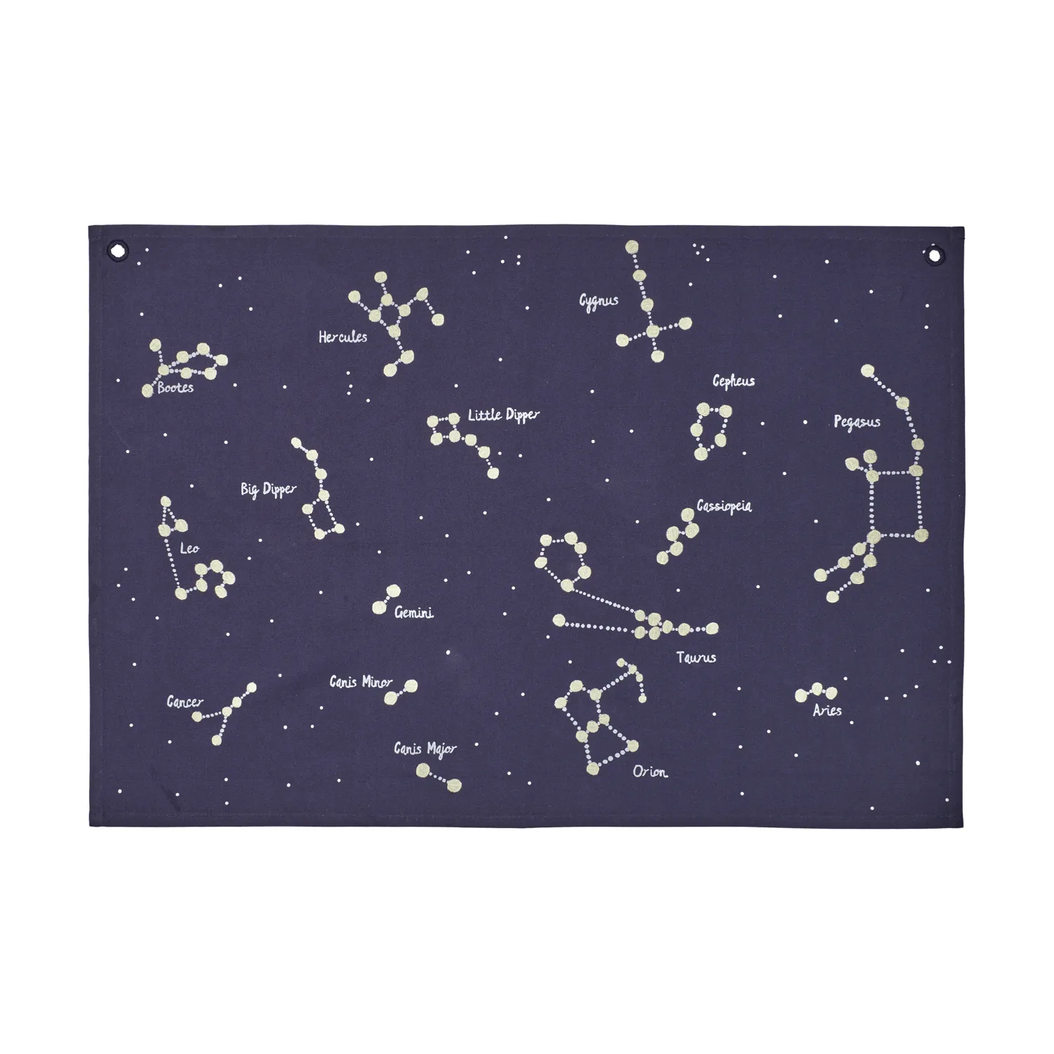 Mapa textil Constellation , Dark blue, 70x100 cm Ferm Living