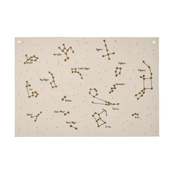 Mapa textil Constellation  - Undyed, 70x100 cm - Ferm Living