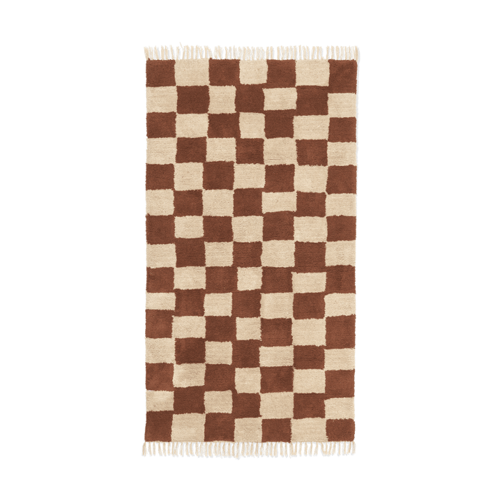 Mara alfombra de algodón 90x150 cm - Óxido-Arena Cálida - Ferm LIVING