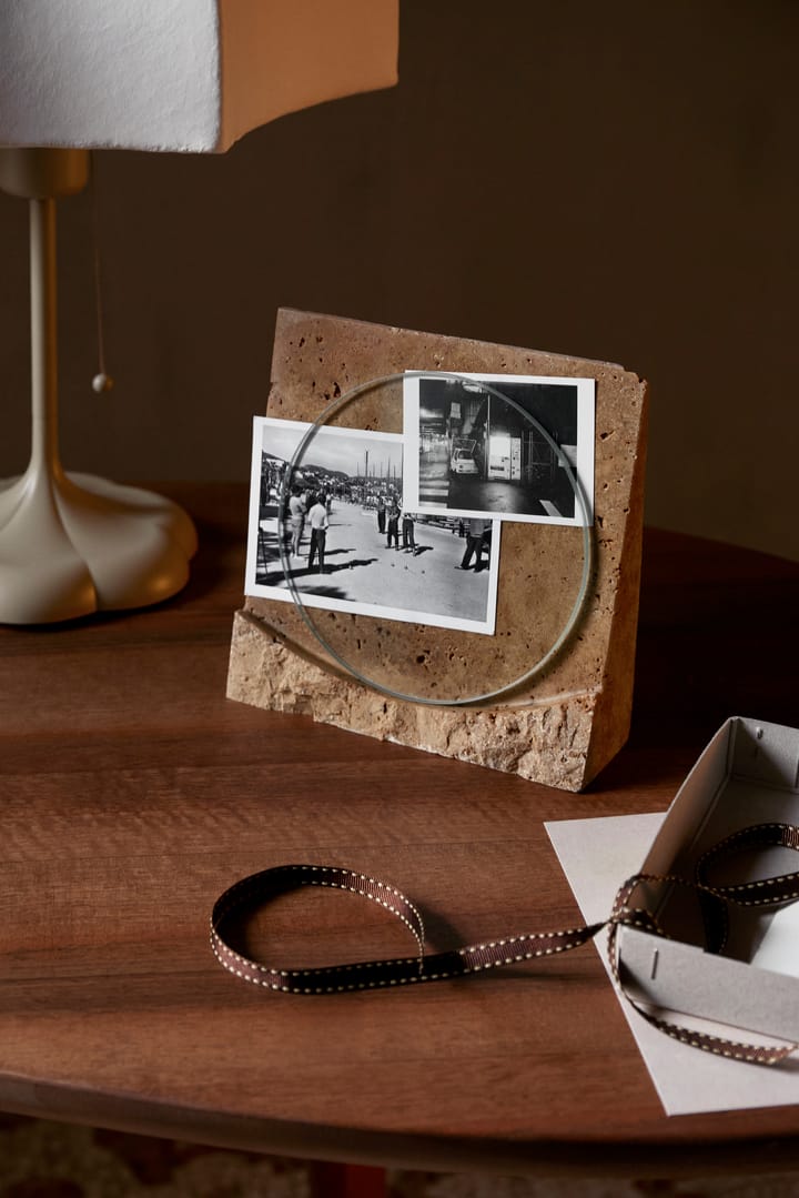 Marco Klint 18x18 cm, Beige travertin Ferm Living
