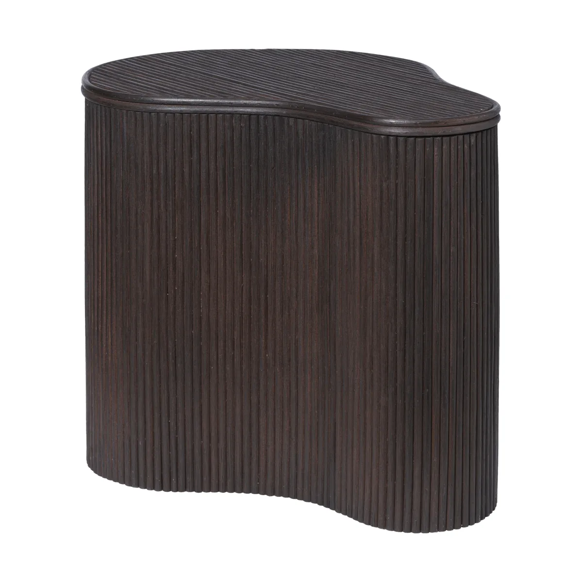 Mesa auxiliar con almacenaje Isola, Dark stained Ferm Living