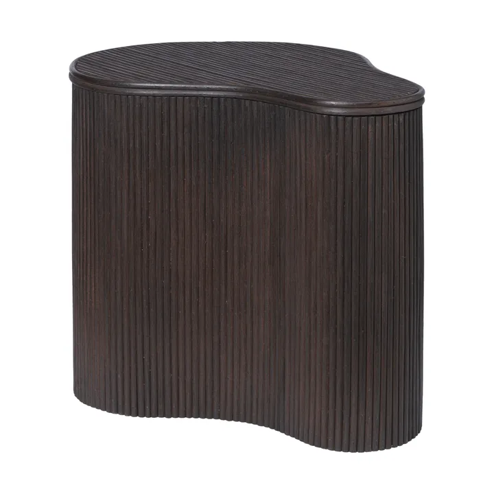Mesa auxiliar con almacenaje Isola - Dark stained - Ferm Living