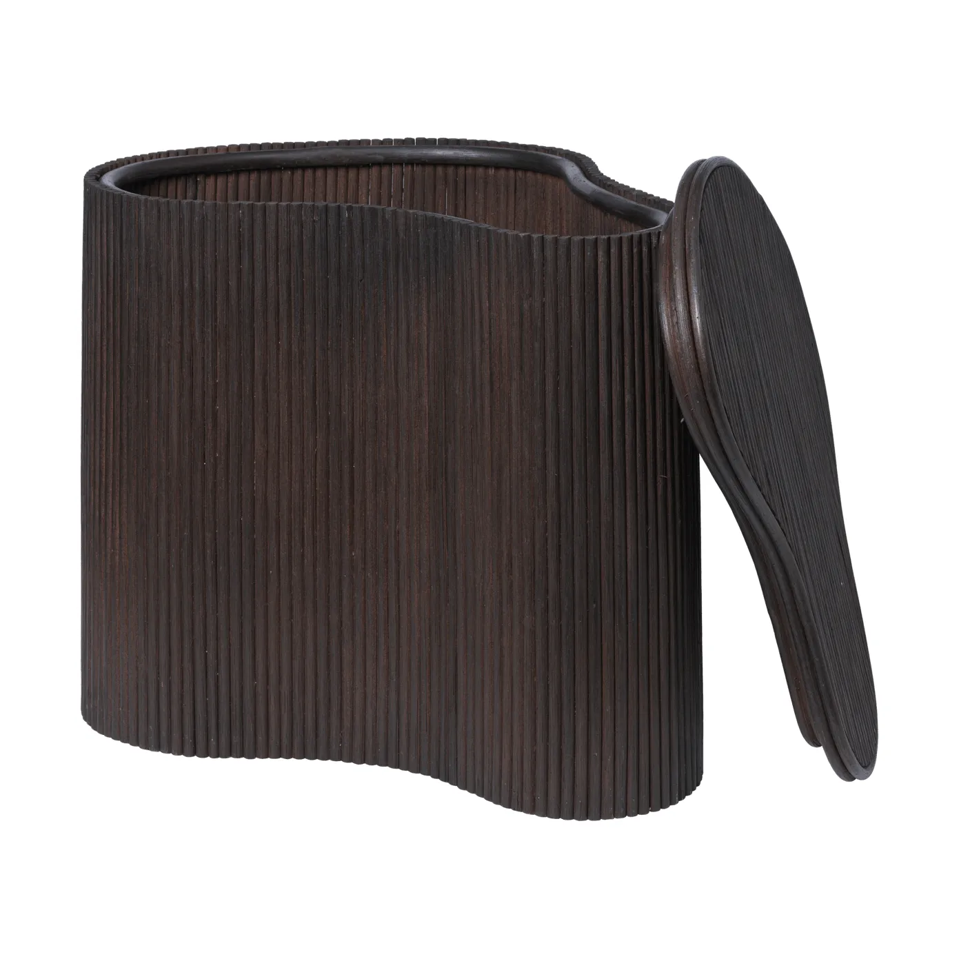 Mesa auxiliar con almacenaje Isola, Dark stained Ferm Living