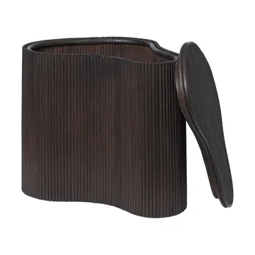 Mesa auxiliar con almacenaje Isola - Dark stained - Ferm Living
