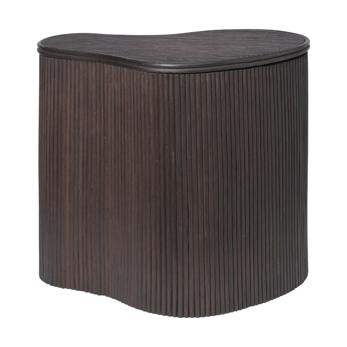 Mesa auxiliar con almacenaje Isola, Dark stained Ferm Living
