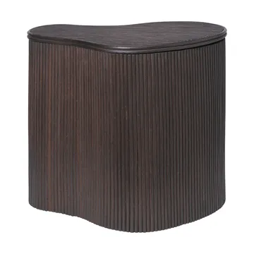 Mesa auxiliar con almacenaje Isola - Dark stained - Ferm Living