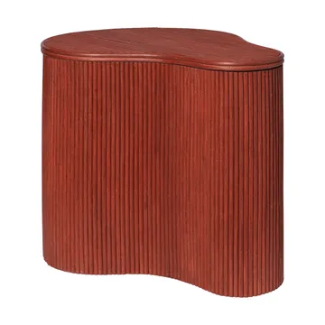 Mesa auxiliar con almacenaje Isola - Oxide red - Ferm Living