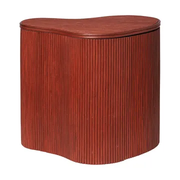 Mesa auxiliar con almacenaje Isola - Oxide red - Ferm Living
