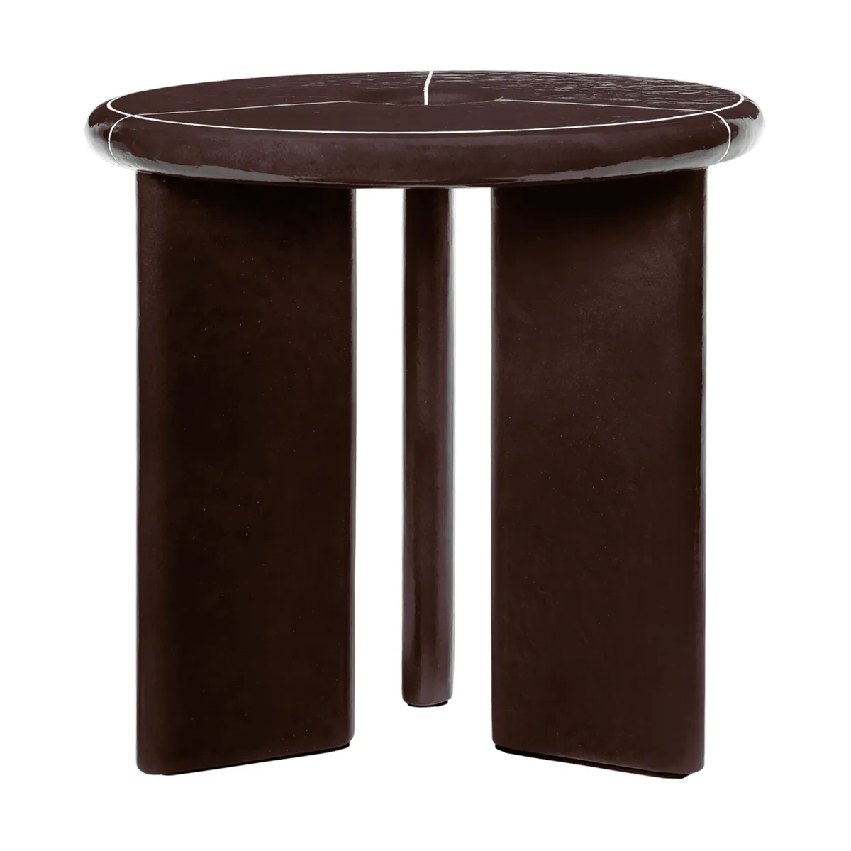 Mesa auxiliar Deya Ø47x45 cm, Chestnut brown Ferm Living