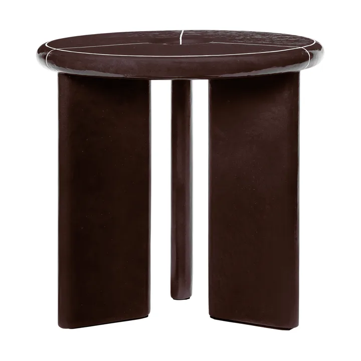 Mesa auxiliar Deya Ø47x45 cm - Chestnut brown - Ferm Living