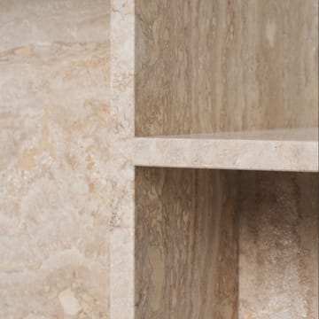 Mesa auxiliar Distinct 59,5x35x50 cm - Travertine - Ferm Living