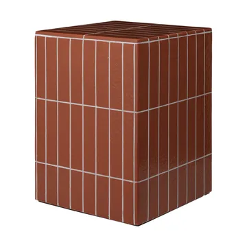 Mesa auxiliar Pillar - Brown, 32×32×42 cm - Ferm Living