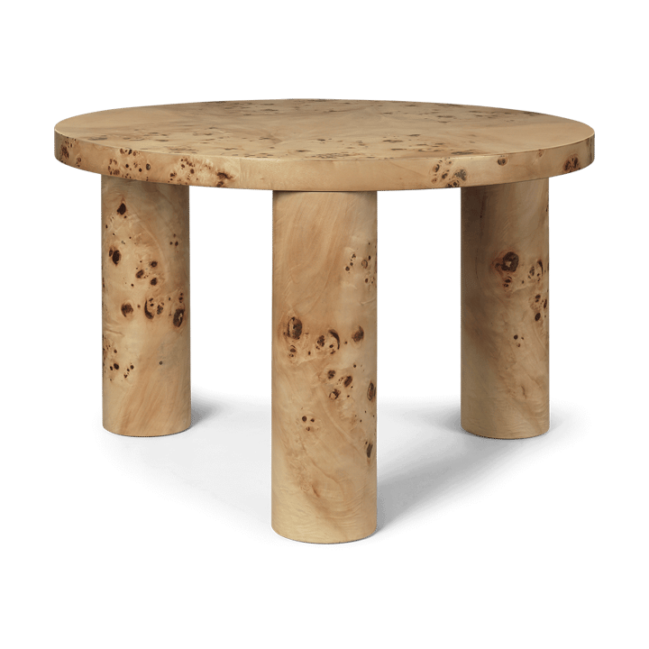 Mesa auxiliar Post small Ø65 cm - Burl veneer - Ferm Living