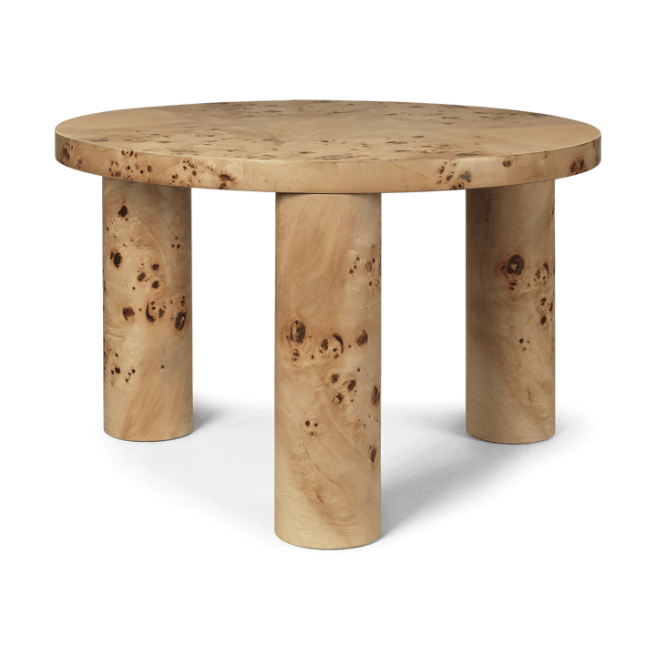 Mesa auxiliar Post small Ø65 cm - Burl veneer - Ferm LIVING