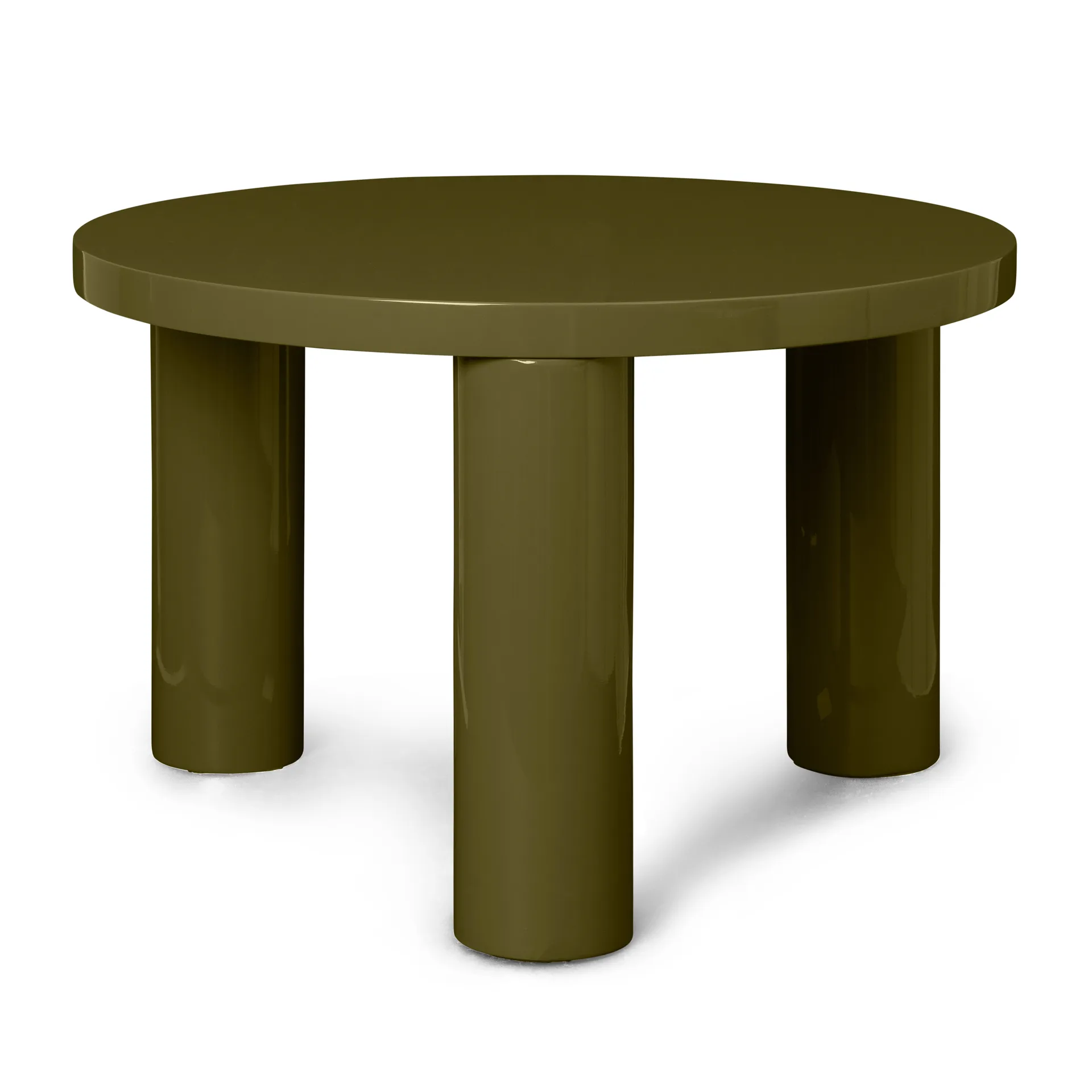 Mesa auxiliar Post small Ø65 cm, Olive Ferm Living