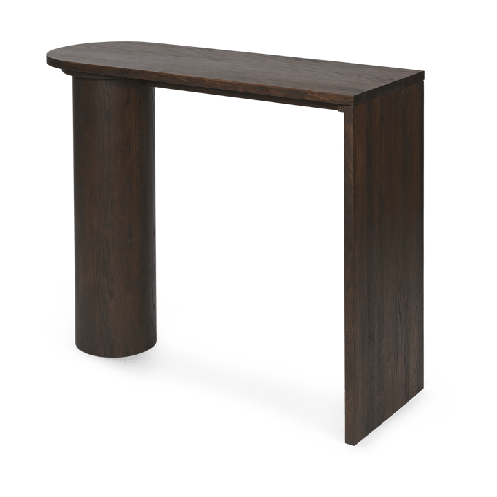 Mesa auxiliar Pylo Console Table 85x36x100 cm, Roble manchado oscuro Ferm Living
