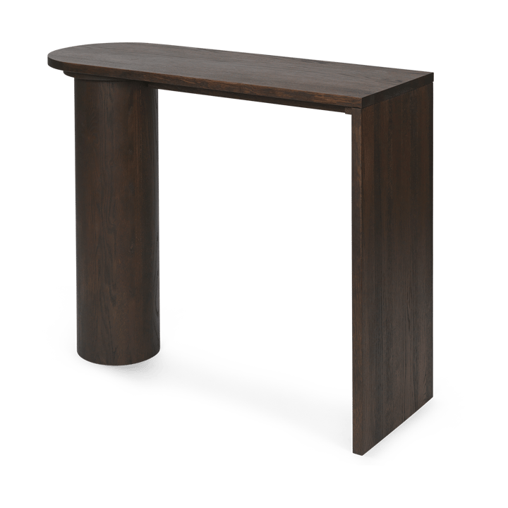 Mesa auxiliar Pylo Console Table 85x36x100 cm - Roble manchado oscuro - ferm LIVING