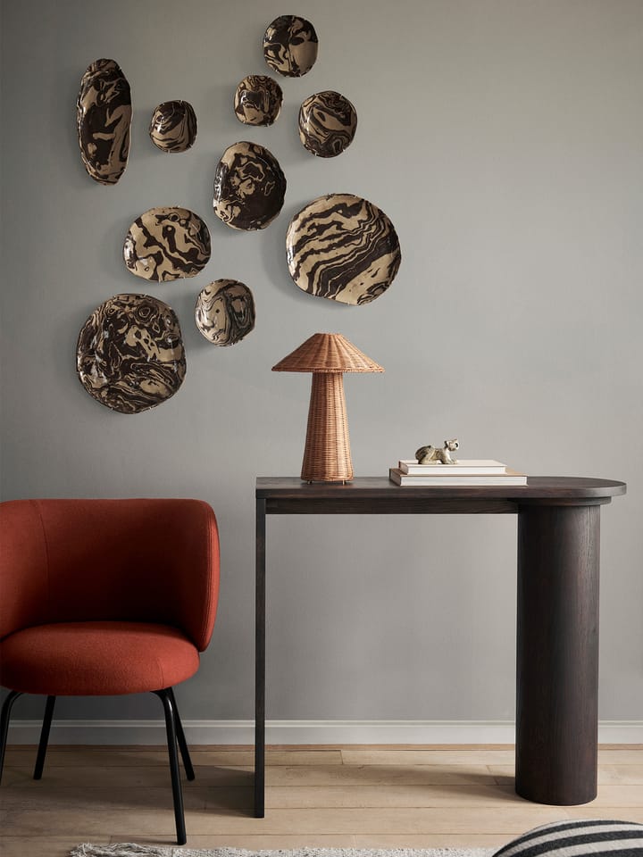 Mesa auxiliar Pylo Console Table 85x36x100 cm, Roble manchado oscuro Ferm Living
