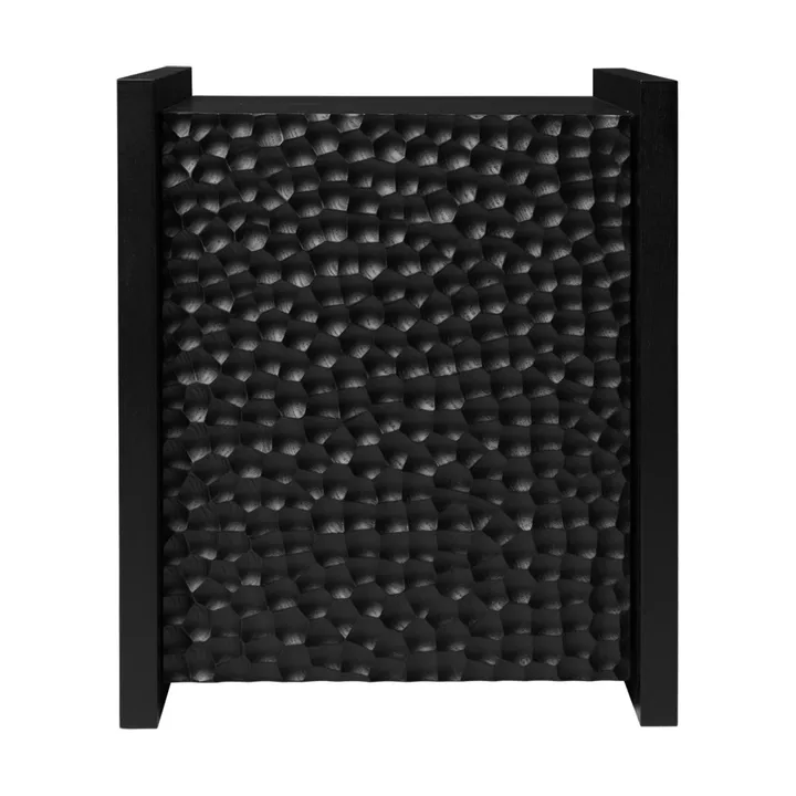 Mesa auxiliar Scarni - Fresno tintado oscuro, 38×40×45 cm - Ferm Living