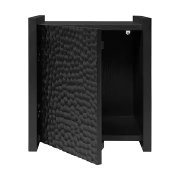 Mesa auxiliar Scarni - Fresno tintado oscuro, 38×40×45 cm - Ferm Living