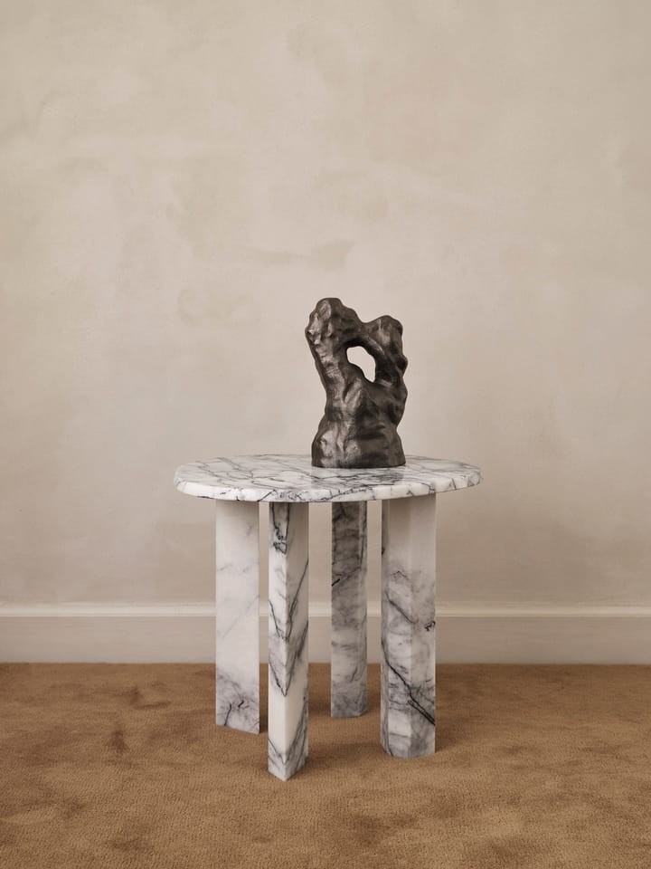 Mesa auxiliar Taula Ø54,4x45 cm, White-charcoal Ferm Living