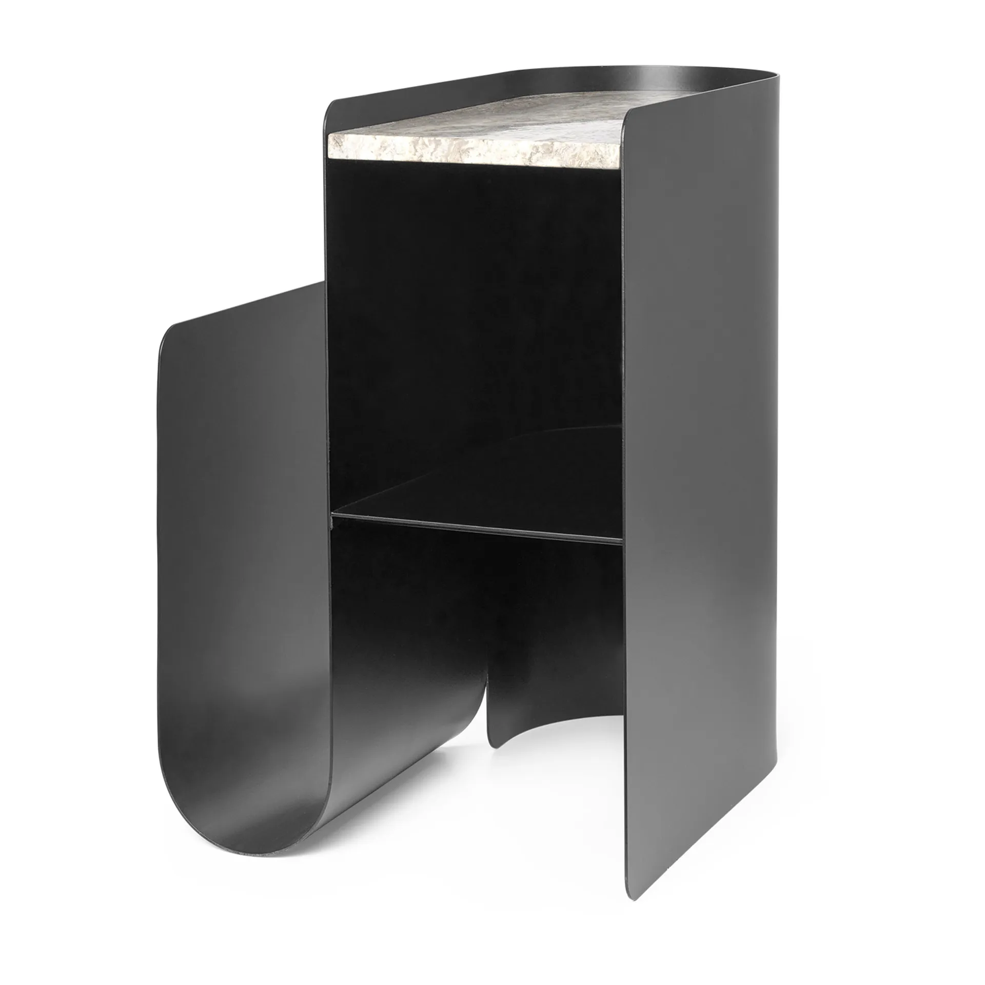 Mesa auxiliar Vault 40,2x33,4x50 cm, Black Ferm Living
