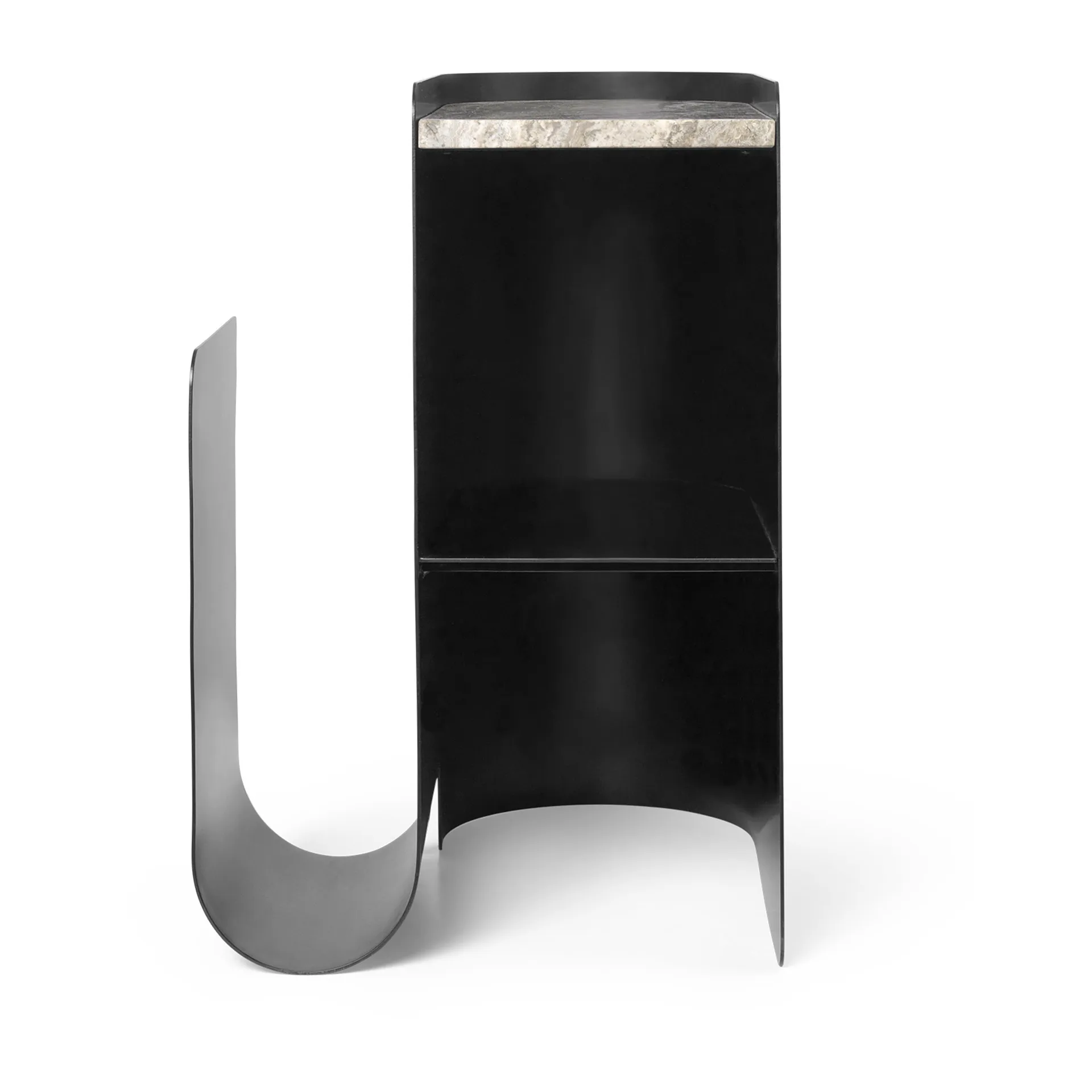 Mesa auxiliar Vault 40,2x33,4x50 cm, Black Ferm Living