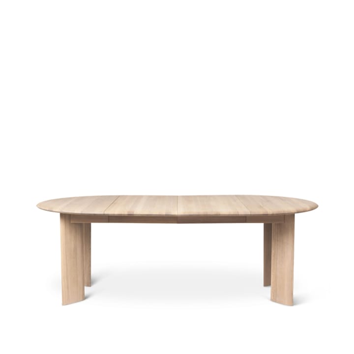 Mesa Bevel Extendable - Oak white oiled, incl. 2 tableros de extensión de 50 cm - Ferm Living