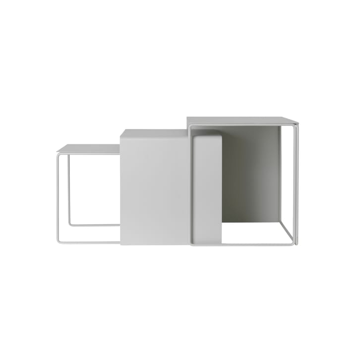 Mesa Cluster 3-pack - Gris claro - Ferm LIVING