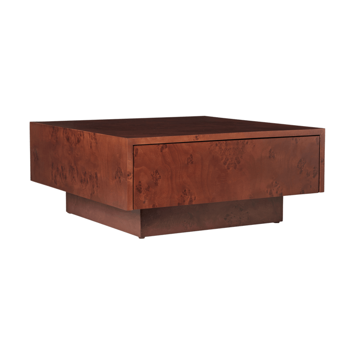 Mesa de centro Burl storage 70x70 cm, Dark stained burl Ferm Living